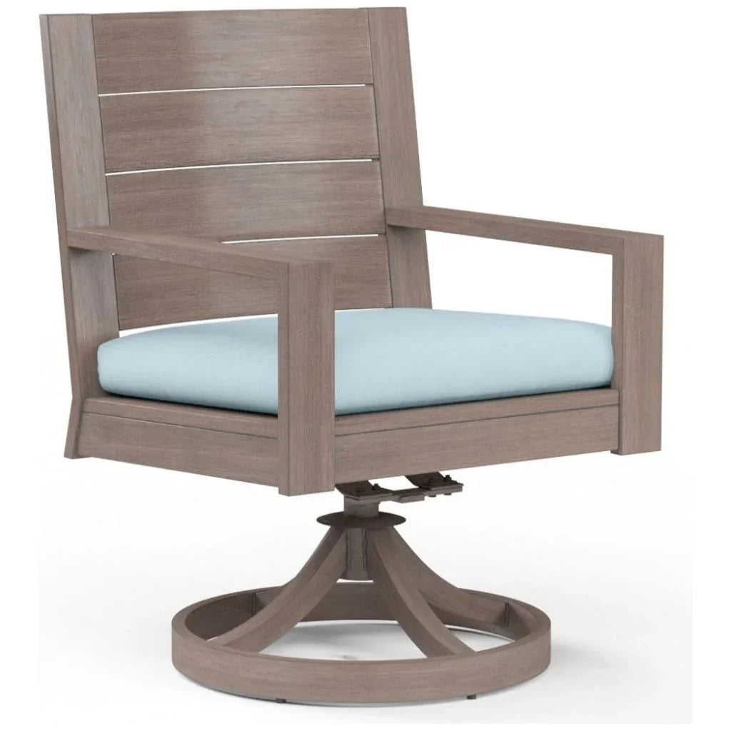 Sunset West Laguna Swivel Outdoor Dining Chair 2PC