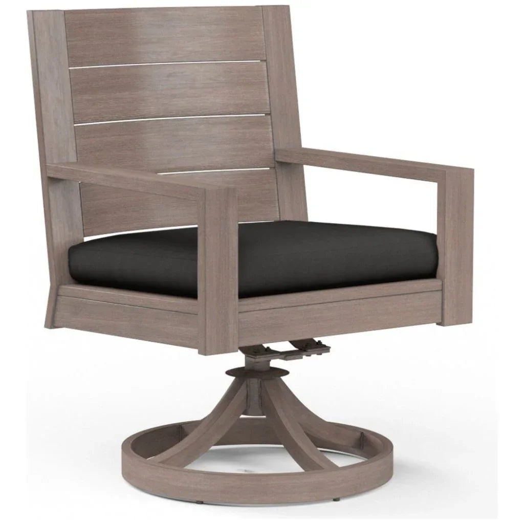 Sunset West Laguna Swivel Outdoor Dining Chair 2PC