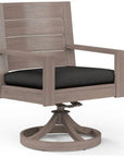 Sunset West Laguna Swivel Outdoor Dining Chair 2PC