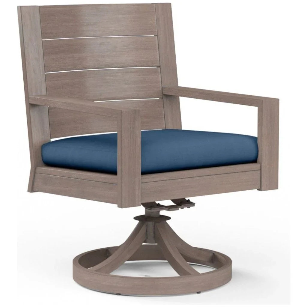 Sunset West Laguna Swivel Outdoor Dining Chair 2PC