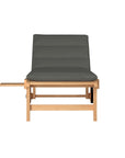 HiTeak Lance Teak Outdoor Sunlounger with Sunbrella Cushions