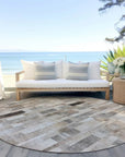 LOOMLAN Rugs Laventhia Brown Washable Indoor-Outdoor Rug