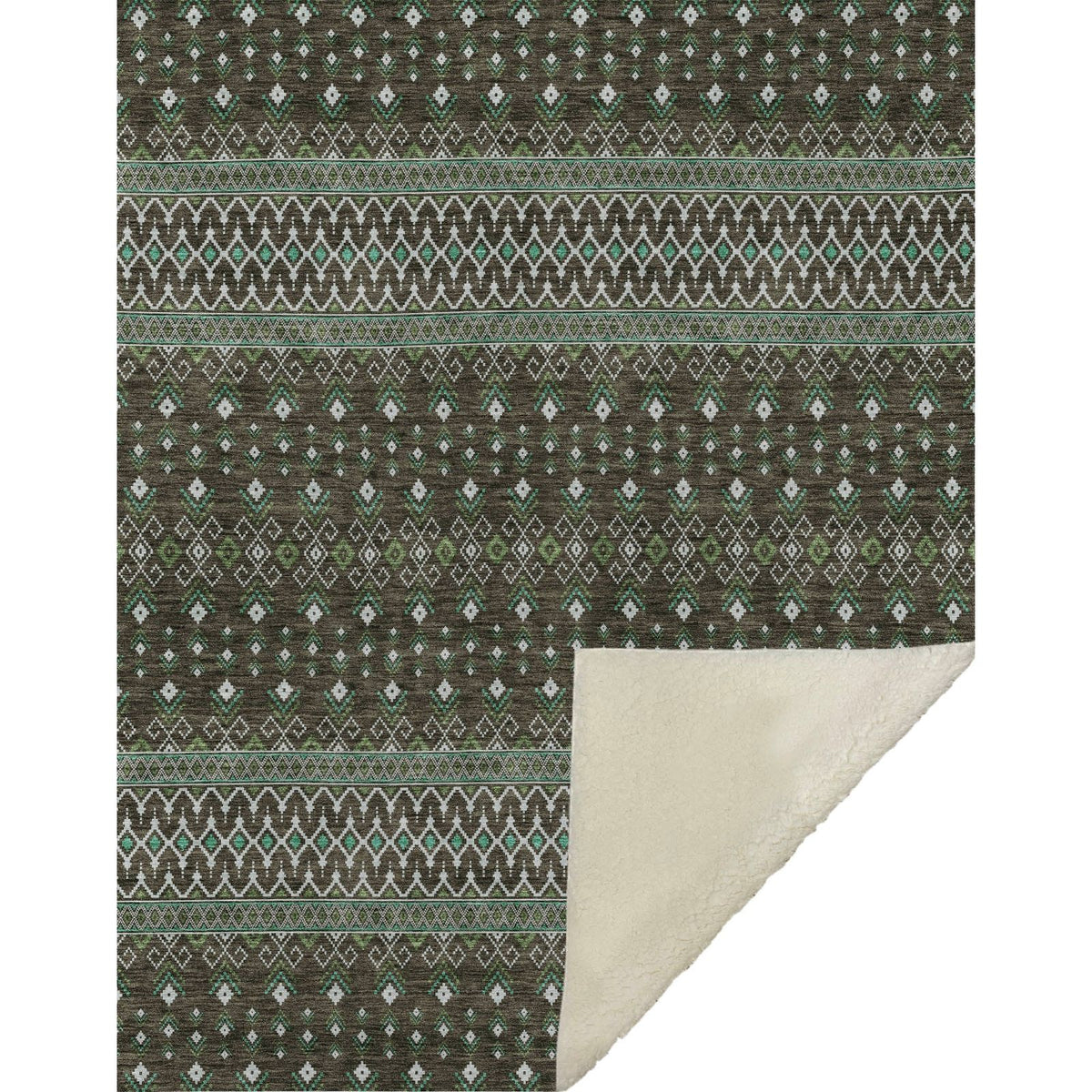 Addison Rugs Lazy Rivers Brown Washable Indoor-Outdoor Rug