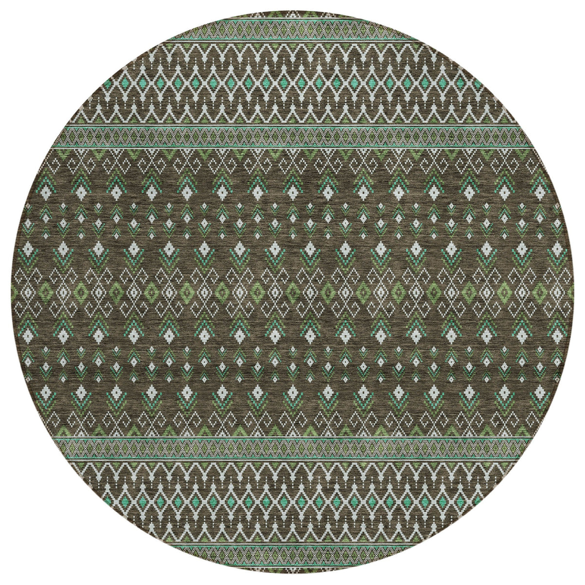 Addison Rugs Lazy Rivers Brown Washable Indoor-Outdoor Rug