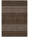 Addison Rugs Lazy Rivers Chocolate Washable Indoor-Outdoor Rug