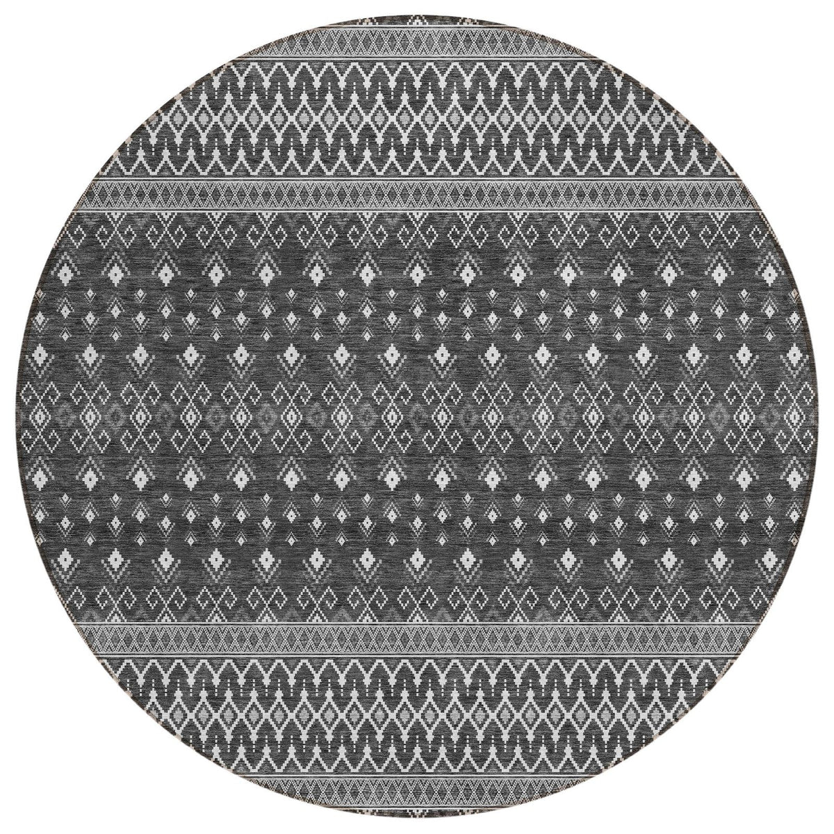 Addison Rugs Lazy Rivers Grey Washable Indoor-Outdoor Rug