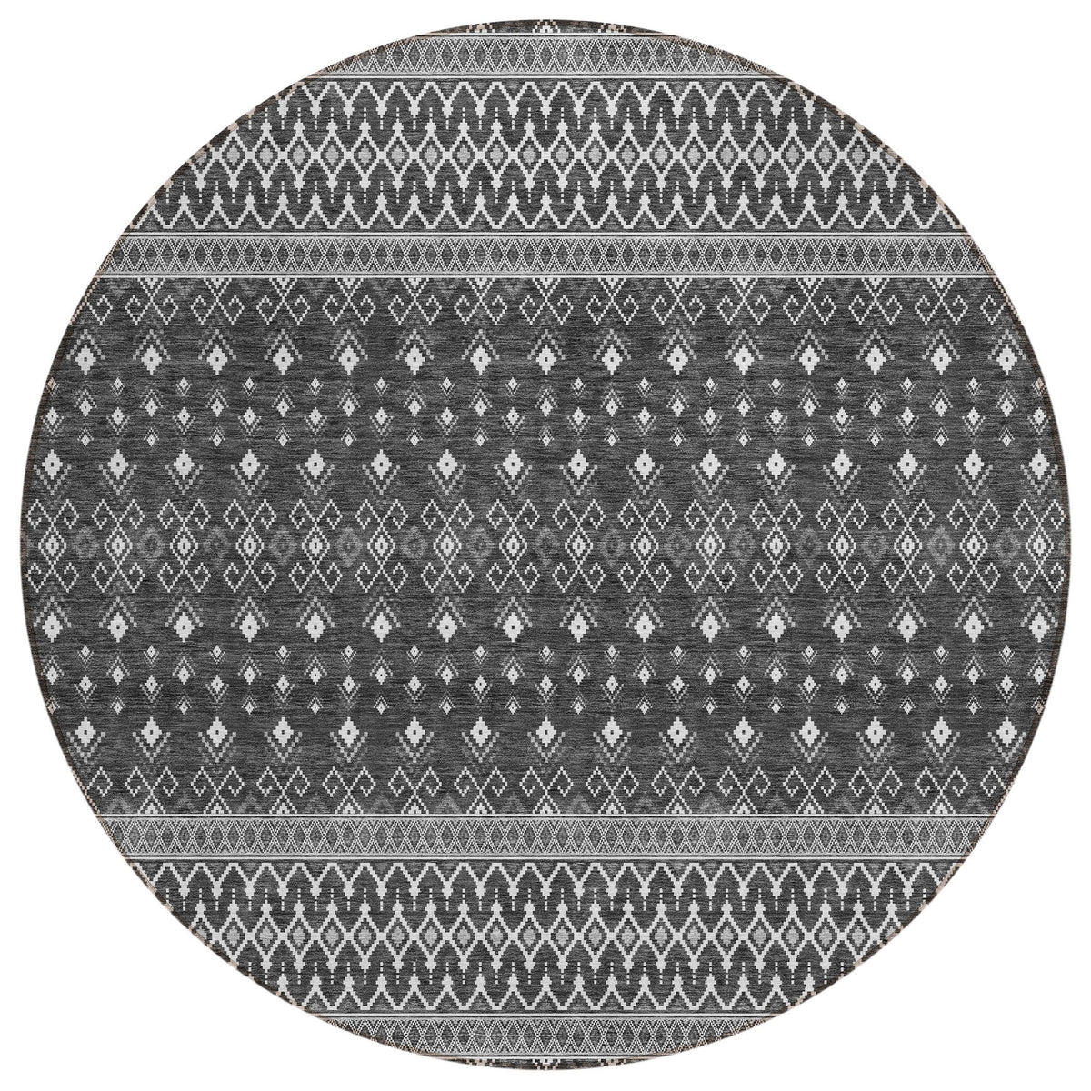 Addison Rugs Lazy Rivers Grey Washable Indoor-Outdoor Rug