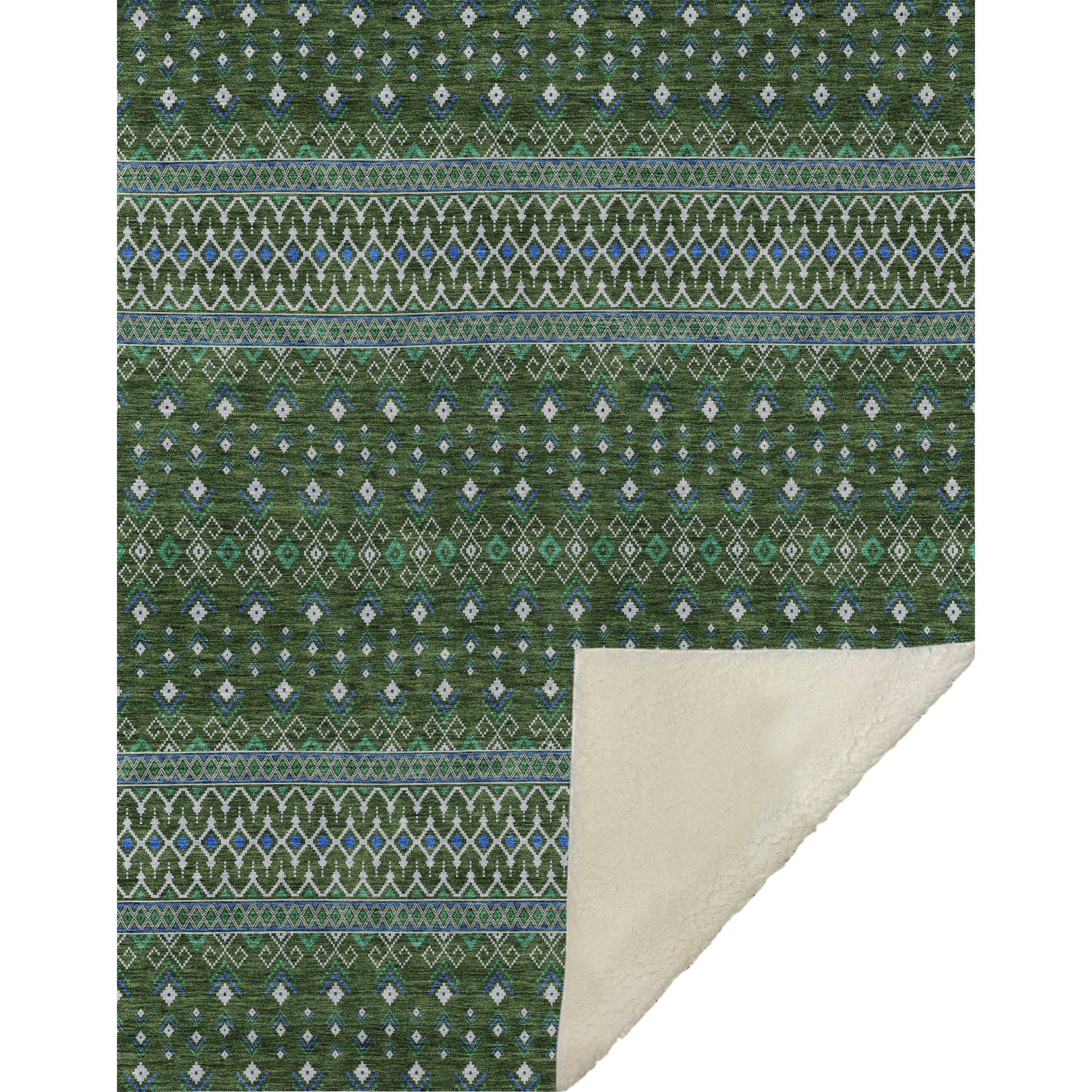 Addison Rugs Lazy Rivers Olive Washable Indoor-Outdoor Rug