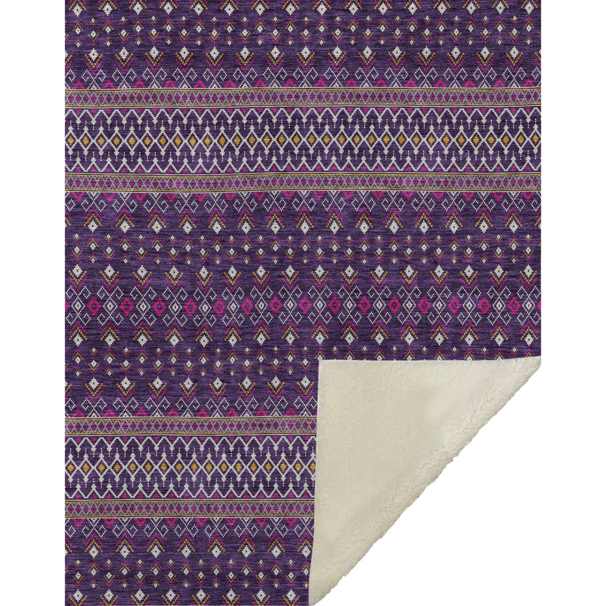 Addison Rugs Lazy Rivers Purple Washable Indoor-Outdoor Rug