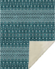 Addison Rugs Lazy Rivers Teal Washable Indoor-Outdoor Rug
