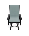 Leeward Balcony Height Swivel Marine Grade Polymer Arm Chair