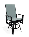 Leeward Balcony Height Swivel Marine Grade Polymer Arm Chair