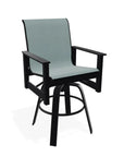 Leeward Bar Height Swivel Marine Grade Polymer Arm Chair