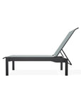 Leeward MGP Lay-Flat Stacking Armless Chaise With Wheels