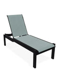 Leeward MGP Lay-Flat Armless Long Frame Chaise With Wheels