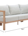Zuo Modern Leto Olefin Fabric Outdoor Sofa