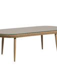 Cascade Oval Outdoor Cocktail Table-Outdoor Coffee Tables-Lloyd Flanders-LOOMLAN