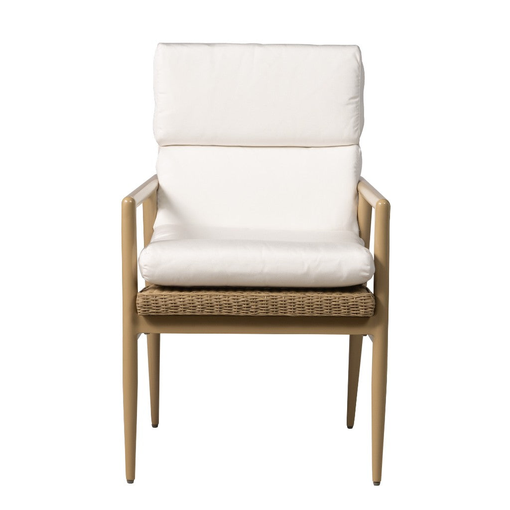 Cascade Aluminum Outdoor Dining Armchair-Outdoor Dining Chairs-Lloyd Flanders-LOOMLAN