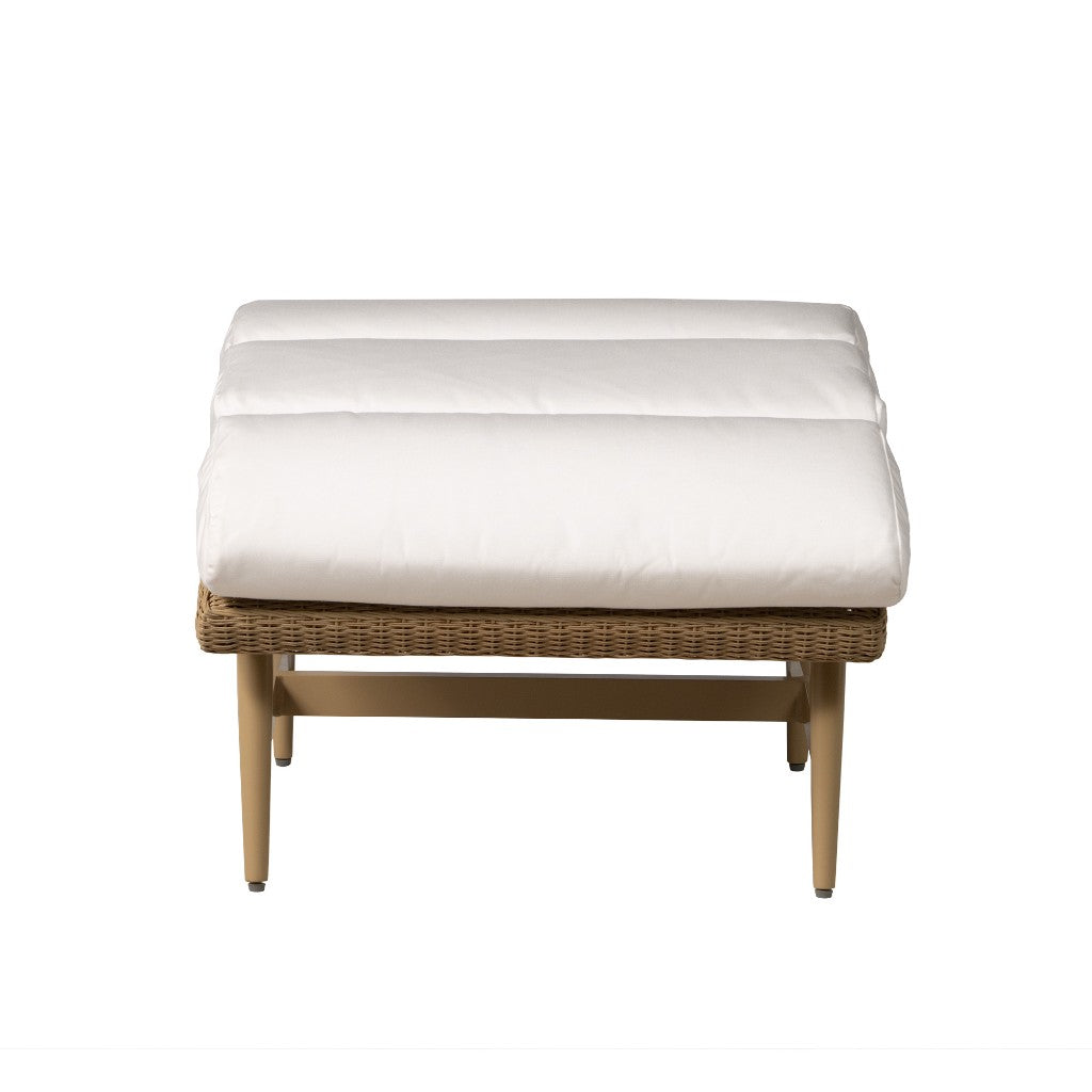 Cascade Aluminum Outdoor Ottoman-Outdoor Ottomans-Lloyd Flanders-LOOMLAN
