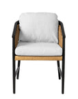 Galloway Aluminum Outdoor Dining Armchair-Outdoor Dining Chairs-Lloyd Flanders-LOOMLAN