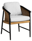 Galloway Aluminum Outdoor Dining Armchair-Outdoor Dining Chairs-Lloyd Flanders-LOOMLAN