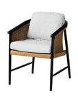 Galloway Aluminum Outdoor Dining Armchair-Outdoor Dining Chairs-Lloyd Flanders-LOOMLAN