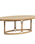 Riviera Oval Outdoor Cocktail Table-Outdoor Coffee Tables-Lloyd Flanders-LOOMLAN