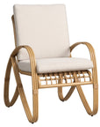 Riviera Aluminum Outdoor Dining Armchair-Outdoor Dining Chairs-Lloyd Flanders-LOOMLAN