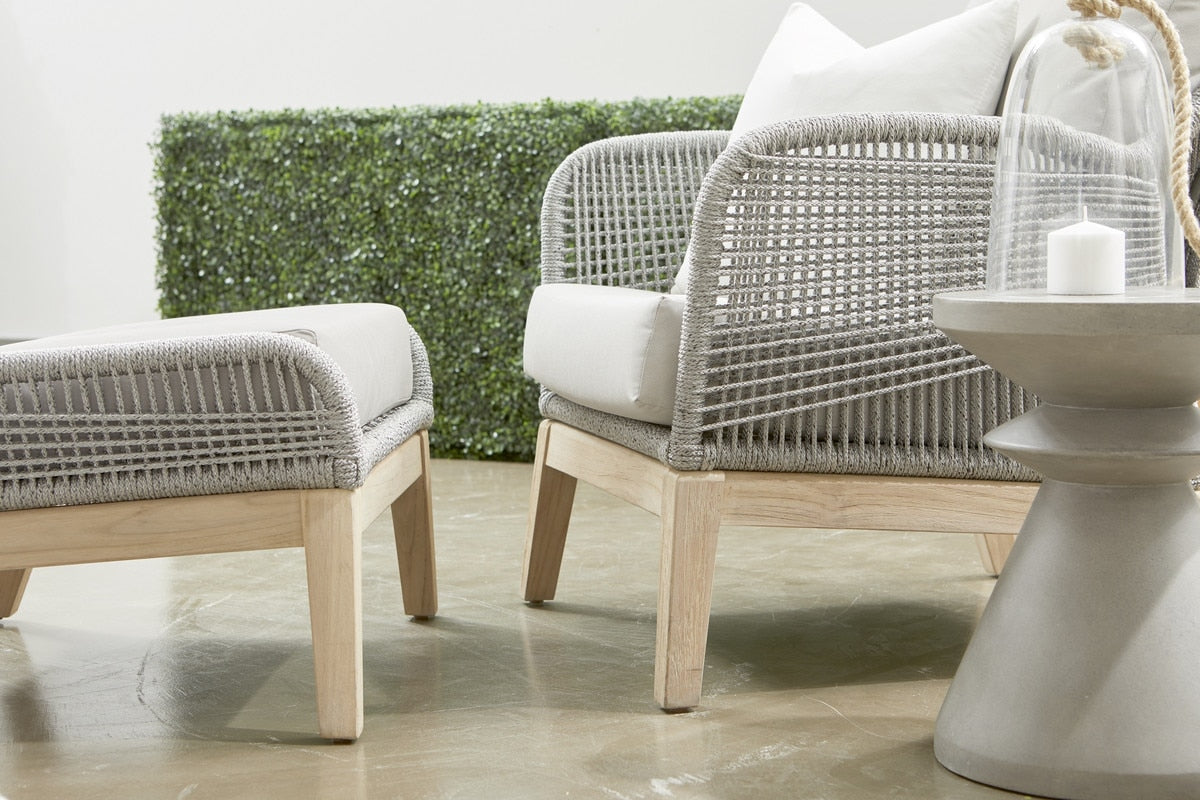 Loom Olefin Outdoor Club Chair