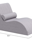 Zuo Modern Luanda Olefin Fabric Outdoor Chaise Lounge