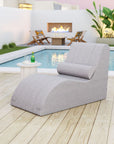 Zuo Modern Luanda Olefin Fabric Outdoor Chaise Lounge
