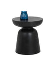 SUNPAN Lucida Concrete Outdoor Round End Table