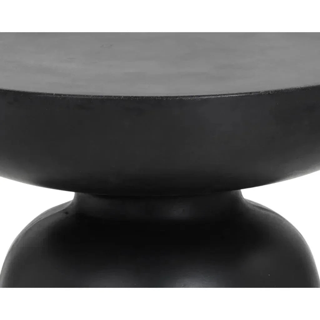 SUNPAN Lucida Concrete Outdoor Round End Table