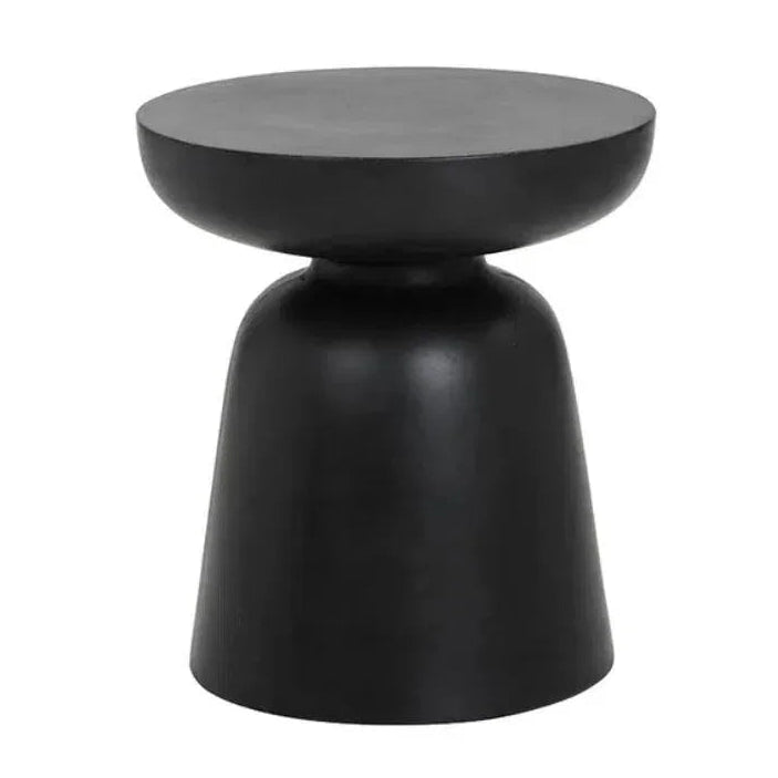 SUNPAN Lucida Concrete Outdoor Round End Table
