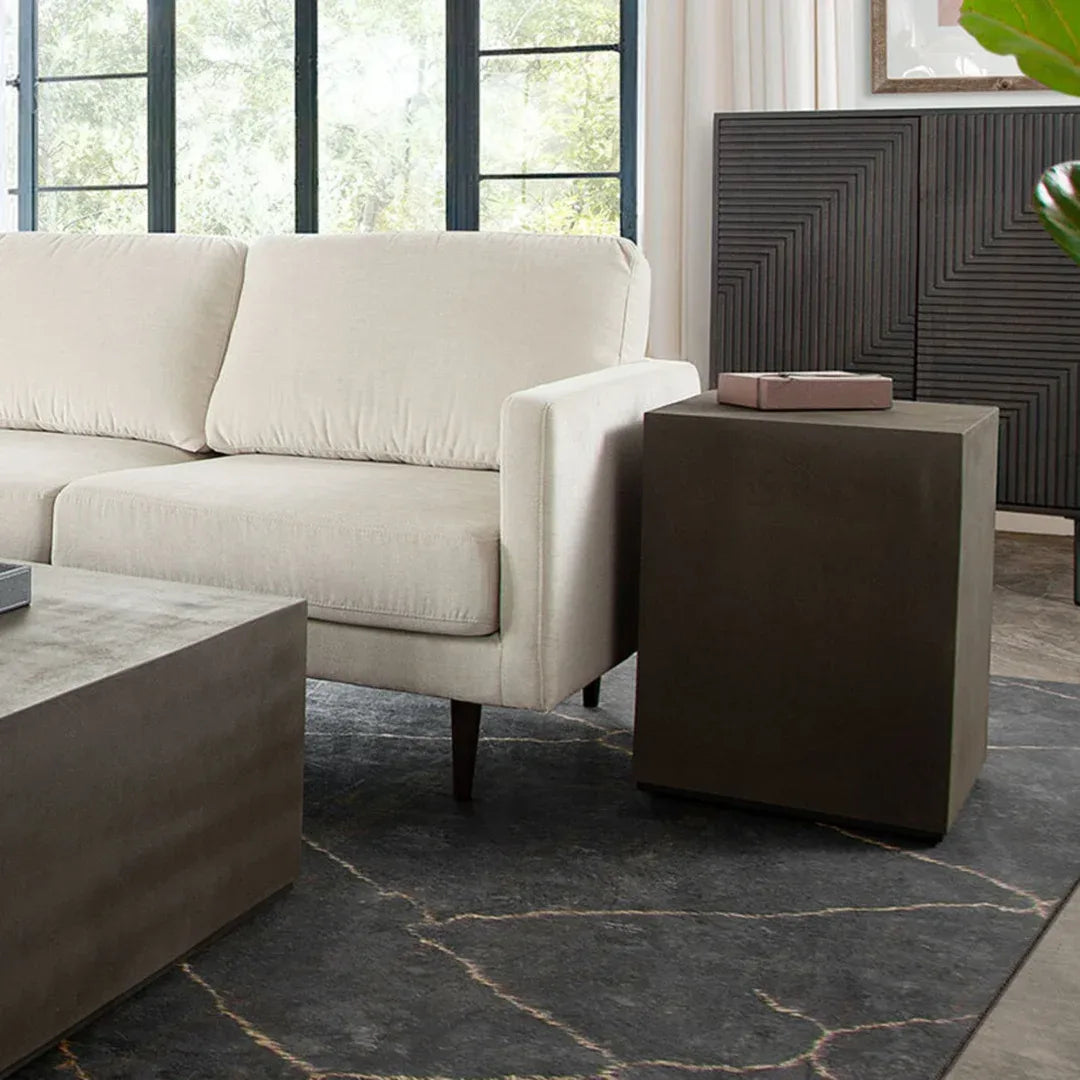 Montage Natural Cement Outdoor End Table
