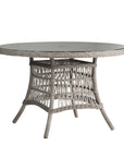 Mackinac 48" Round Umbrella Dining Table with Woven Top