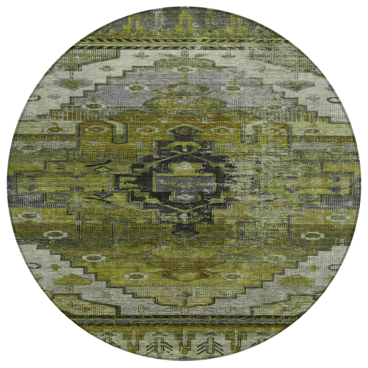 Addison Rugs Maeain Green Washable Indoor-Outdoor Rug