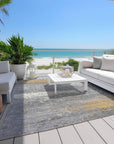 Addison Rugs Maeanor Gold Washable Indoor-Outdoor Rug