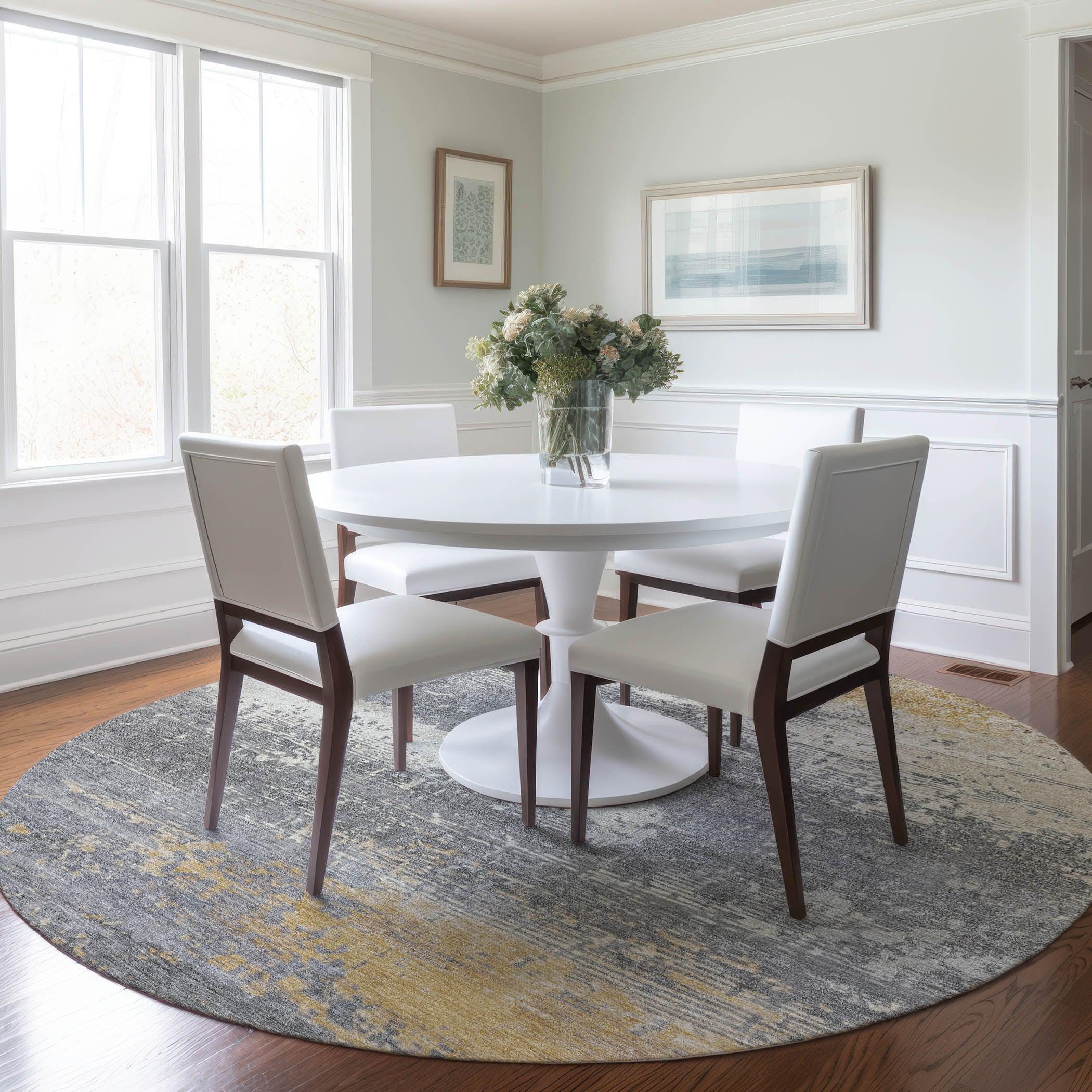 Addison Rugs Maeanor Gold Washable Indoor-Outdoor Rug