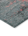 Maeanor Orange Washable Indoor-Outdoor Rug