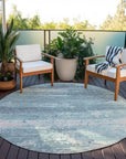 Addison Rugs Maeara Teal Washable Indoor-Outdoor Rug