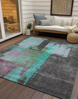 Addison Rugs Maearis Teal Washable Indoor-Outdoor Rug
