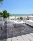 Addison Rugs Maeel Blue Washable Indoor-Outdoor Rug