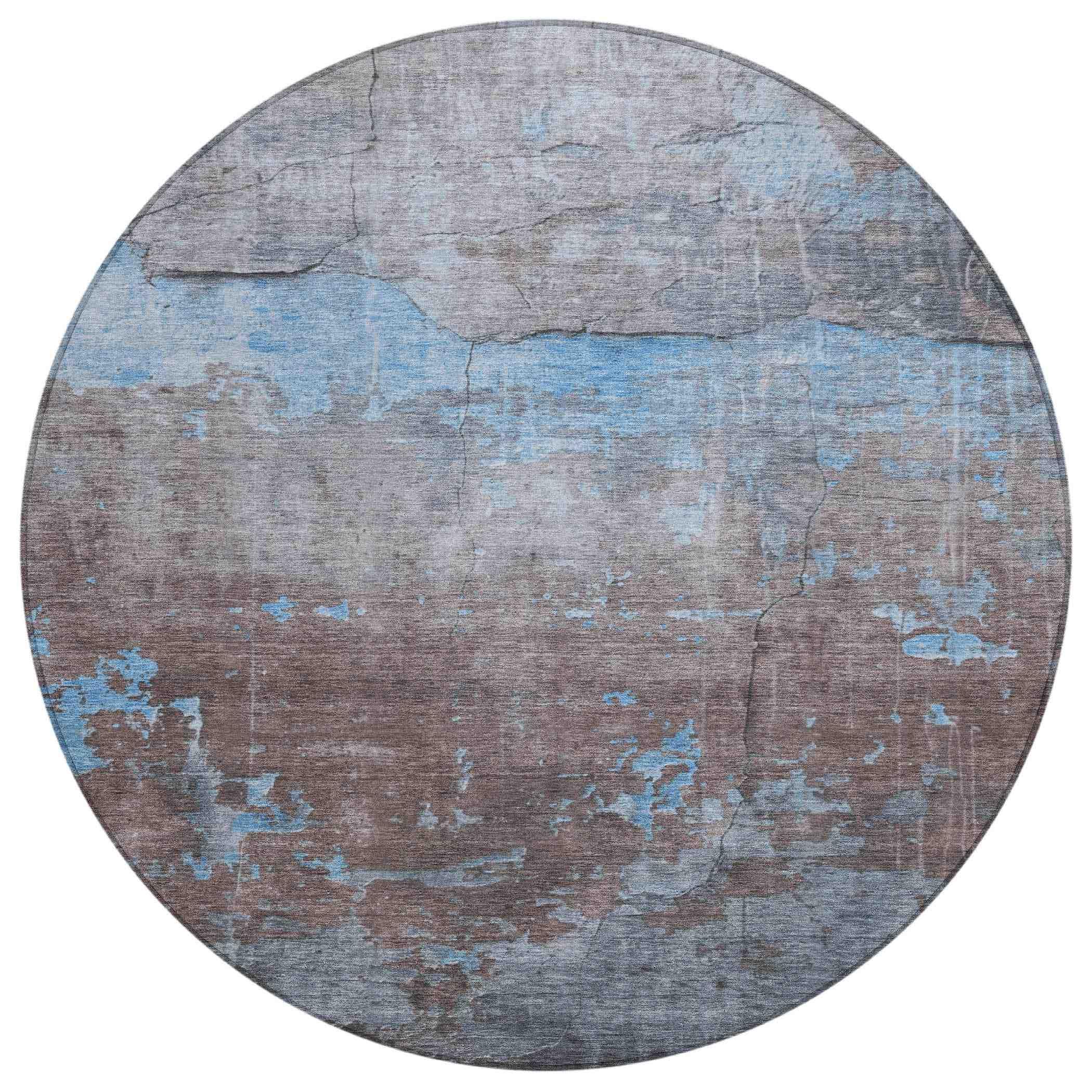 Addison Rugs Maeel Blue Washable Indoor-Outdoor Rug