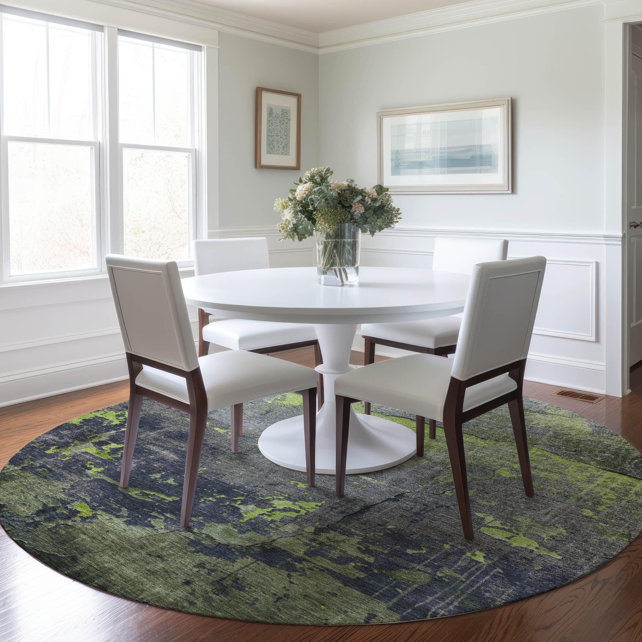 Addison Rugs Maeel Green Washable Indoor-Outdoor Rug