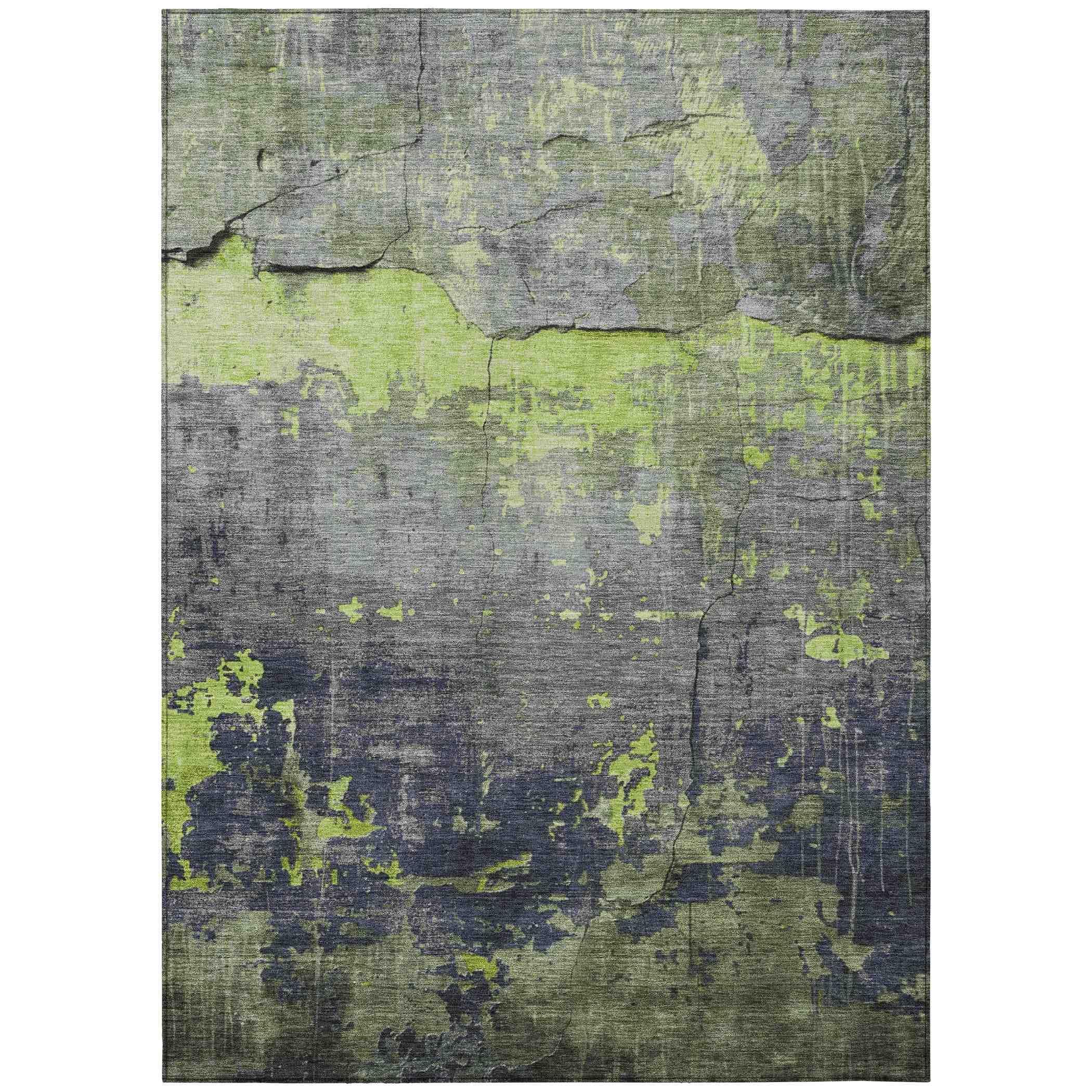 Addison Rugs Maeel Green Washable Indoor-Outdoor Rug
