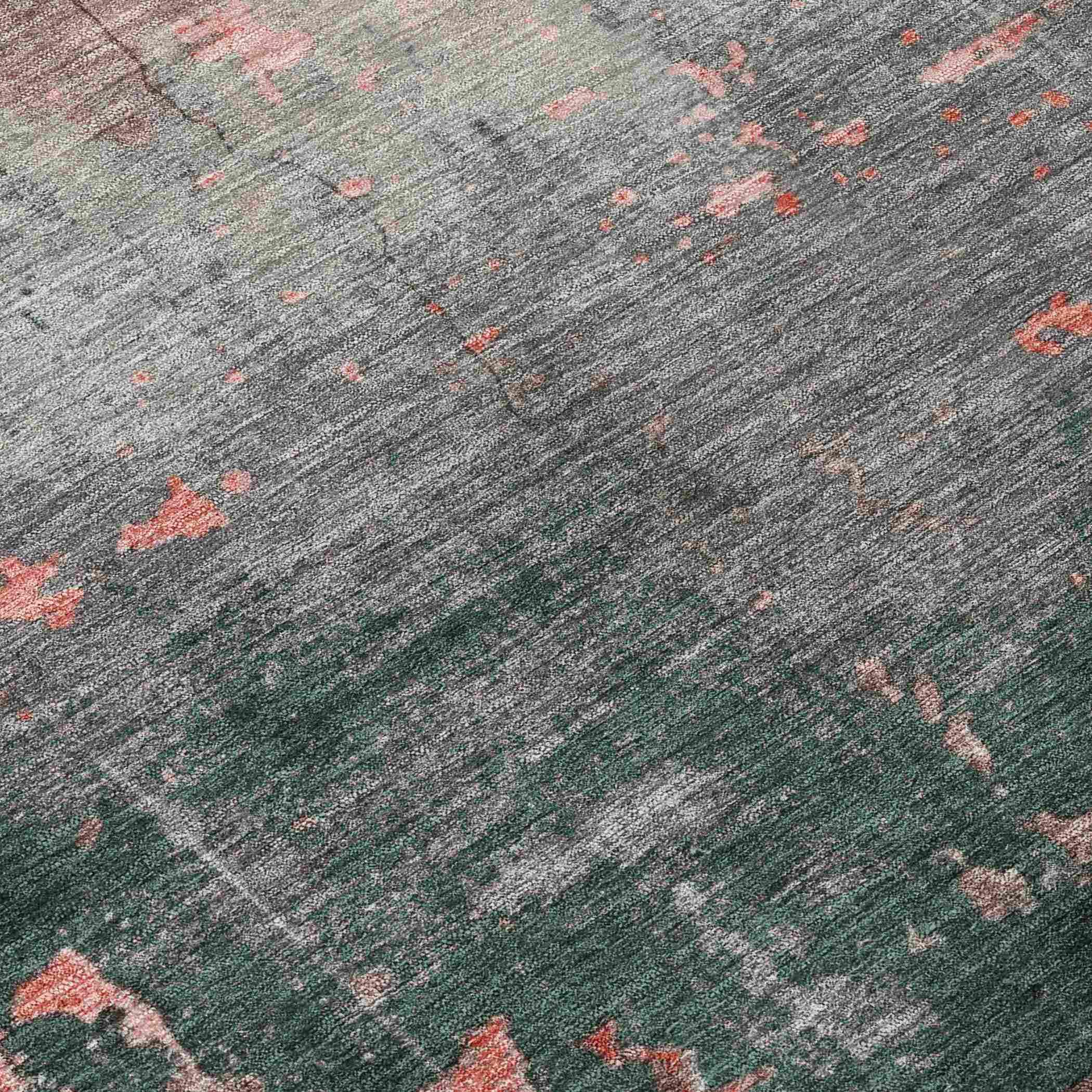 Addison Rugs Maeel Orange Washable Indoor-Outdoor Rug