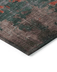 Addison Rugs Maeel Orange Washable Indoor-Outdoor Rug