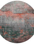 Addison Rugs Maeel Orange Washable Indoor-Outdoor Rug