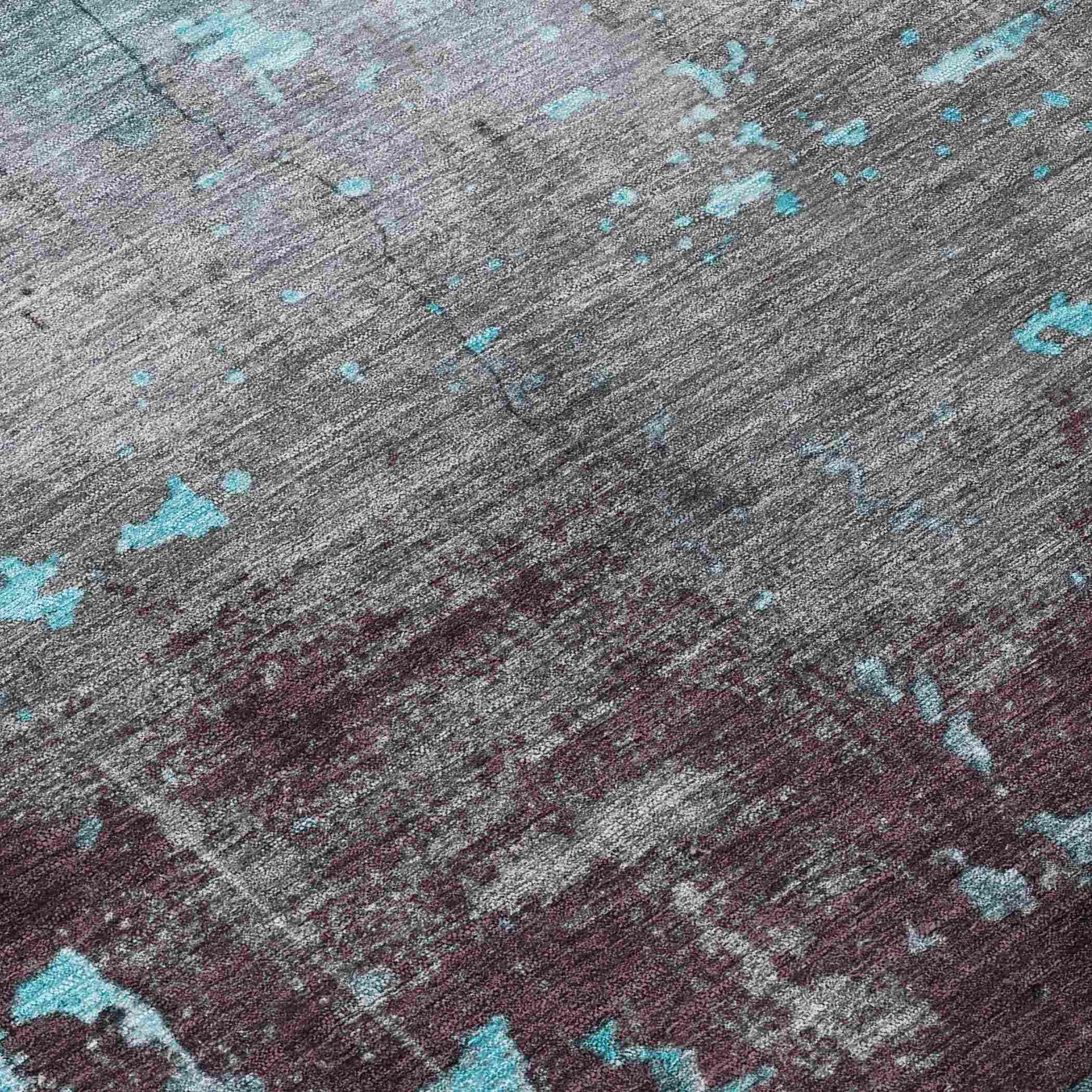Addison Rugs Maeel Teal Washable Indoor-Outdoor Rug